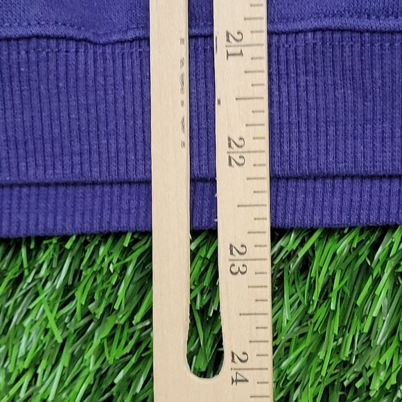 Vintage 90s UNIONBAY Ringer Sweatshirt Small 23x22 Blue - Picture 6 of 14